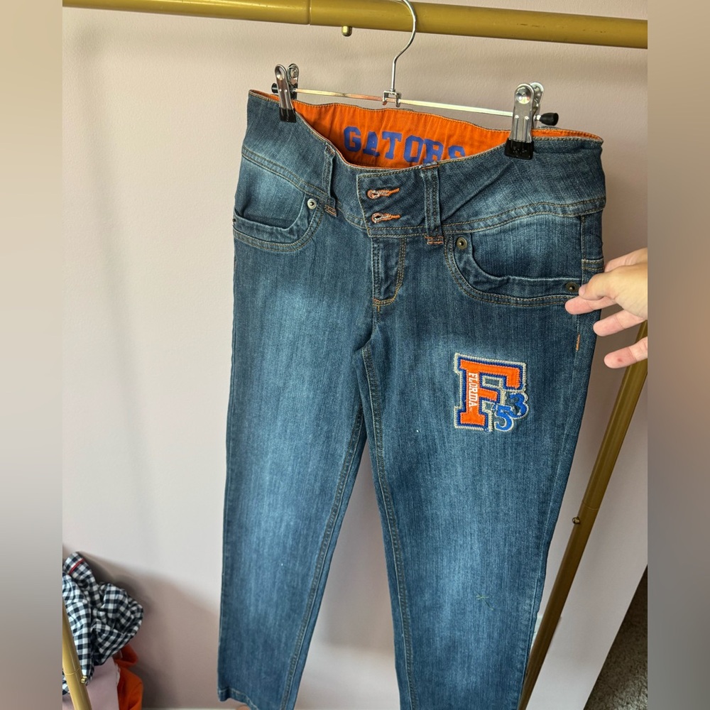 Florida Gators Blue Denim Women's Jeans with Embroidered Patch
